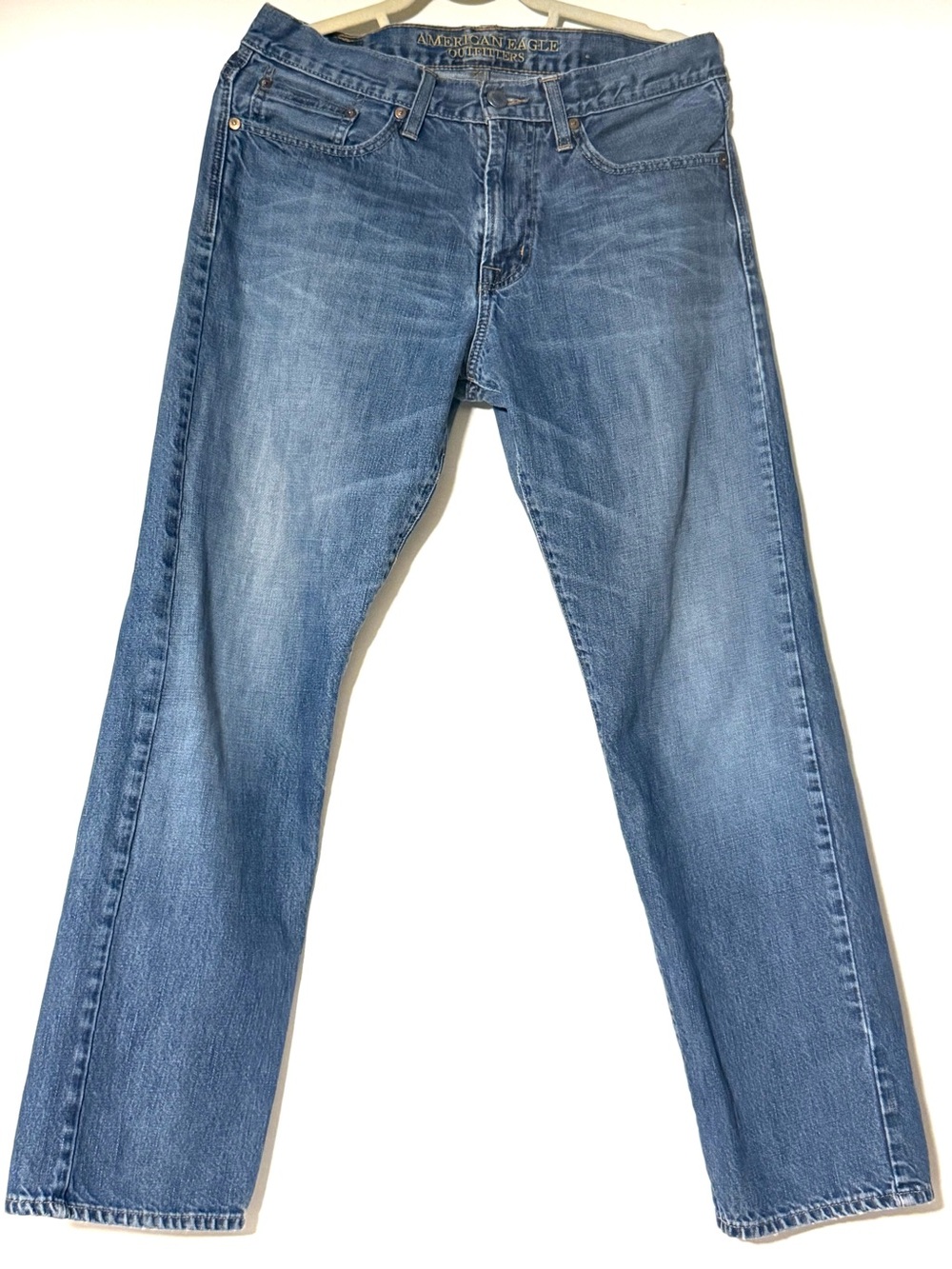 American Eagle Men’s Light Blue Straight Jeans AE Denim